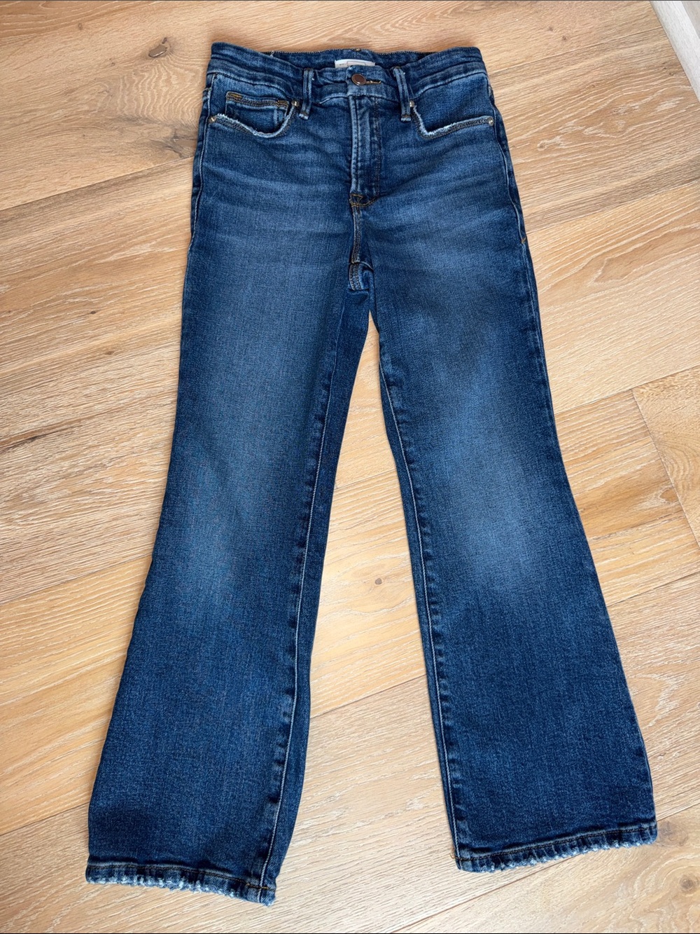 Good American Good Legs Crop Mini Boot Jeans
